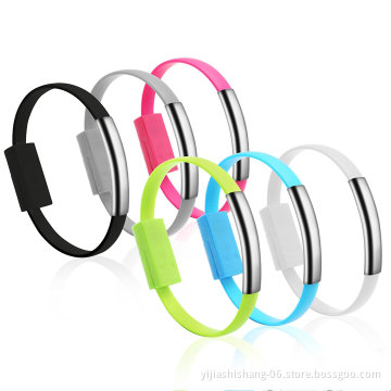 Yijiashishang New Personalized Custom 2 in 1 USB Data Charger Bracelet
